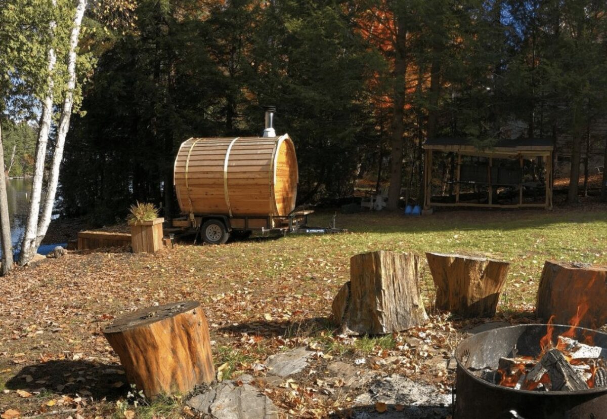 mobile barrel sauna rental in Ontario