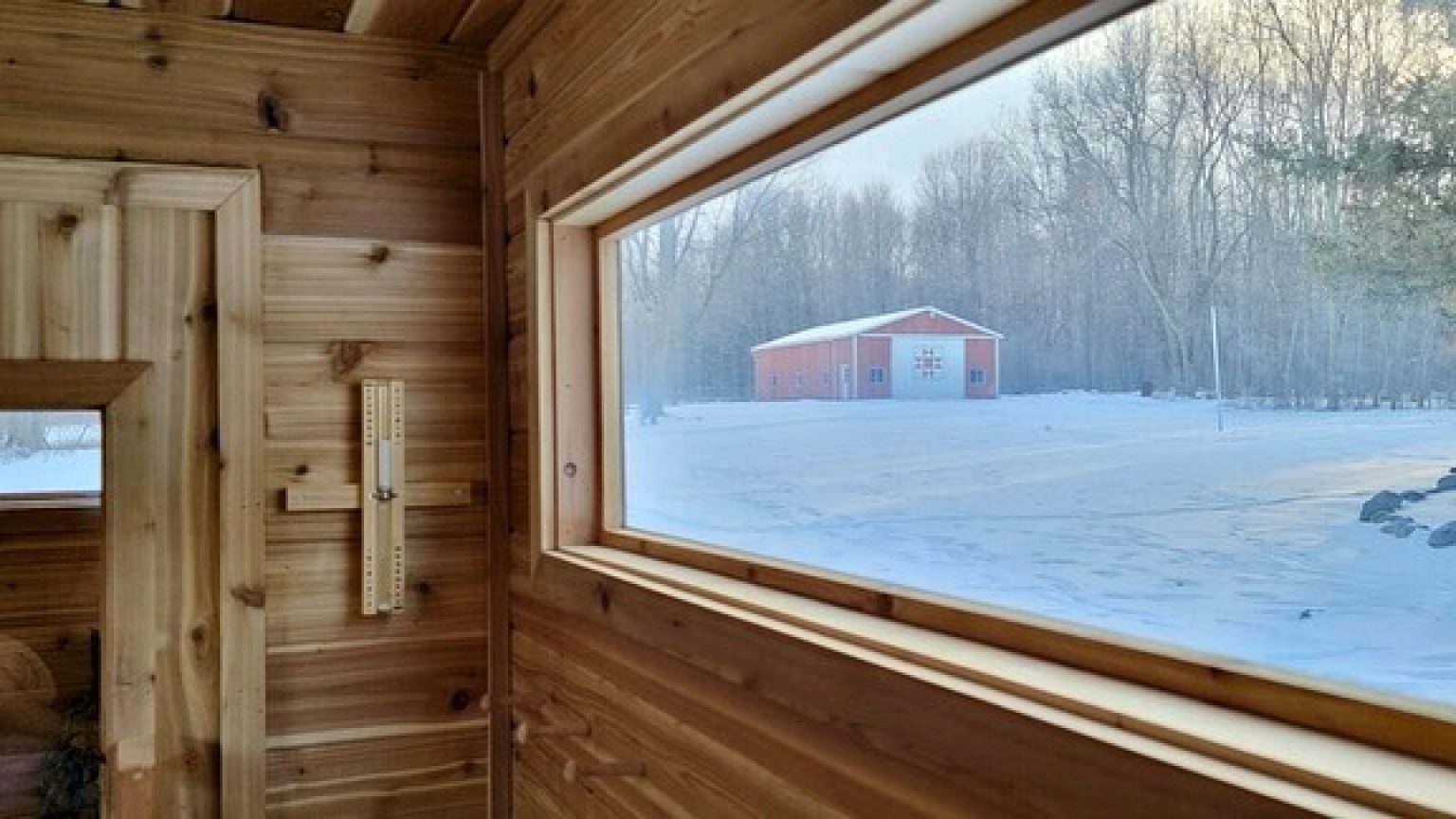 inside the michigan mobile sauna